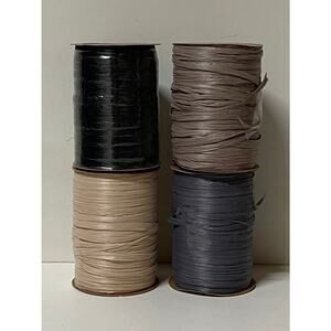 Raffia 
Ribbon Assortment - 4 Spools, 400 Total Yards KK488